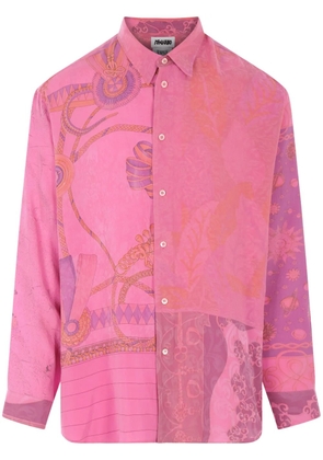 Magliano mix-print cotton shirt - Pink