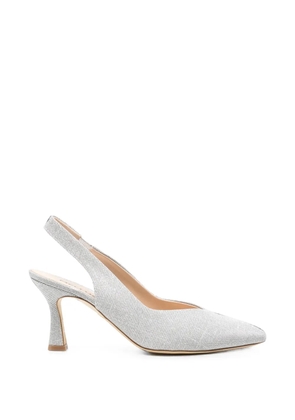 MELLUSO Linda pointed-toe slingback heeled pumps - Silver