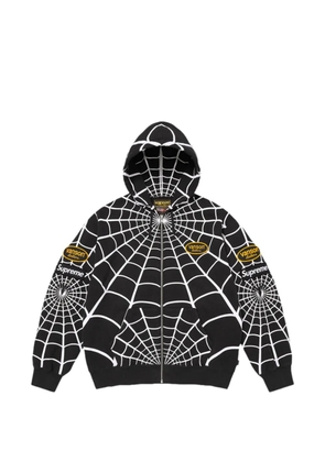 Supreme x Vanson Leathers x Marvel Spider-Man-print hoodie - Black