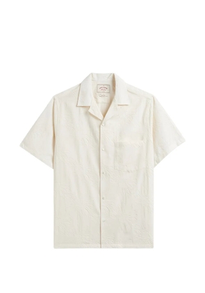 Portuguese Flannel embroidered short-sleeve shirt - Neutrals