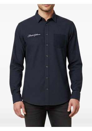 Dolce & Gabbana Pre-Owned jacquard paneled shirt - Blue