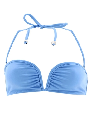 Nanushka Manou halterneck bikini top - Blue