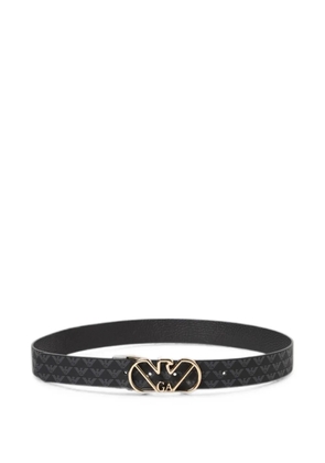 Emporio Armani reversible monogram-print belt - Black