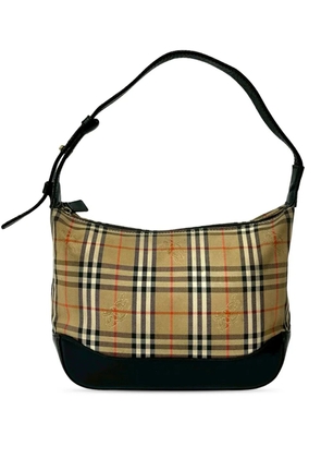 Burberry Pre-Owned 2000-2017 Haymarket Check Canvas shoulder bag - Neutrals