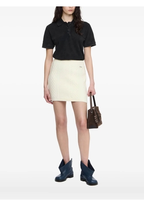 JW Anderson cable-knit mini skirt - Neutrals