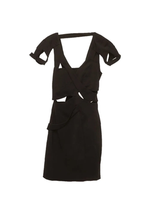 Gucci Pre-Owned cut-out mini dress - Black