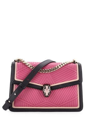 Bvlgari Pre-Owned Serpenti Forever Shoulder Bag Quilted Leather Small crossbody bag - Black