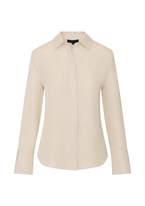 PATRICK ASSARAF long-sleeve silk shirt - Neutrals