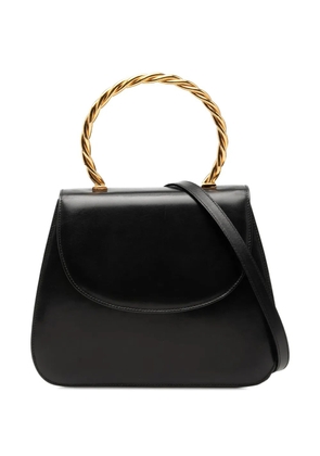 Ferragamo Pre-Owned 2010-2026 Calfskin Metal Top Handle Bag satchel - Black
