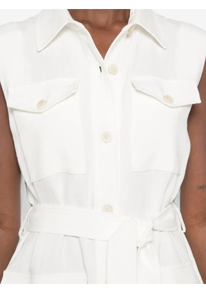 P.A.R.O.S.H. Blink shirt mini dress - White