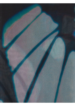 Louis Vuitton Pre-Owned holographic-print silk scarf - Black
