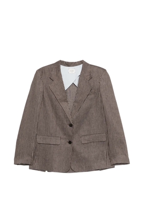 Alysi striped blazer - Brown
