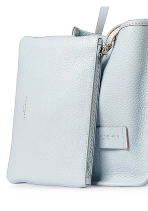 GIANNI CHIARINI large Marcella pebbled leather shoulder bag - Blue
