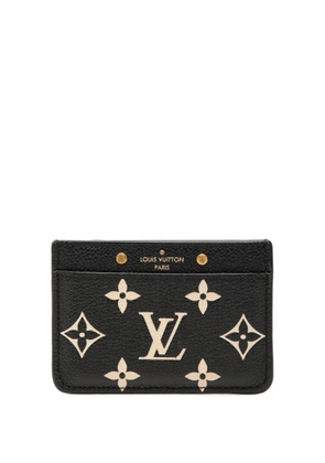 Louis Vuitton Pre-Owned 2021-2026 Bicolor Monogram Empreinte card holder - Black