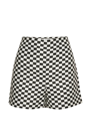 Christian Dior Pre-Owned checked shorts - White