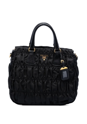 Prada Pre-Owned 2013-2026 Tessuto Gaufre satchel - Black
