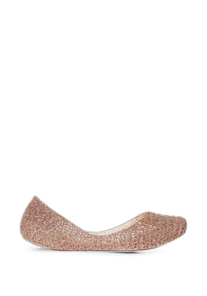 Melissa glittered ballet flats - Neutrals