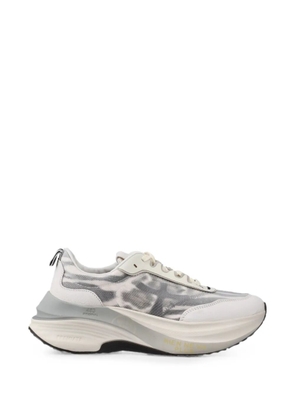 Premiata Hill logo-patch sneakers - White