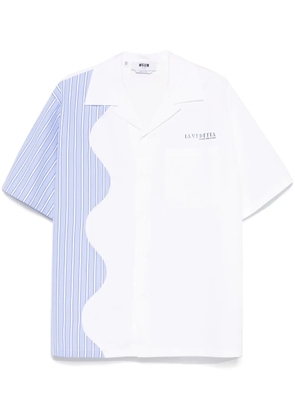 MSGM stripe-detail shirt - White