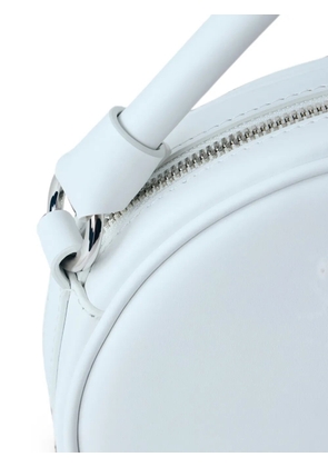 Lacoste oval structured messenger bag - White