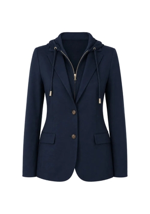 Eleventy hooded layered-style blazer - Blue