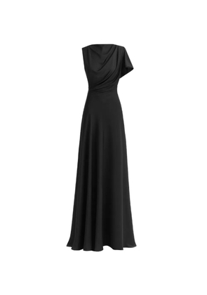 Gemy Maalouf draped cut-out gown - Black