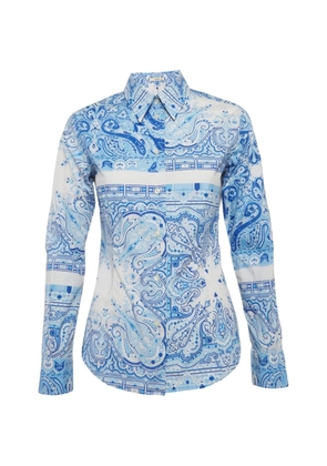 Etro Pre-Owned Paisley-print long-sleeve shirt - Blue