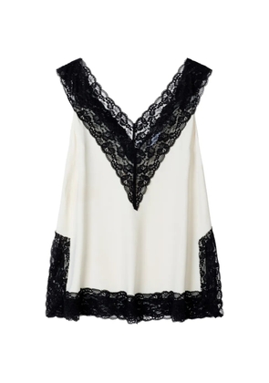 Stylein Miette lace-trimmed top - Neutrals