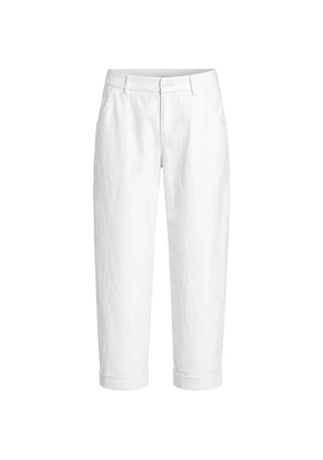 Pharaoh Claire turn-up trousers - White