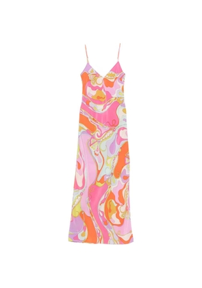 PUCCI Iride-print silk dress - Pink