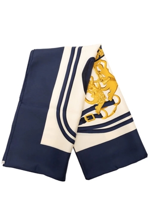 Hermès Pre-Owned 2000-2026 Brides de Gala Silk Scarf 90 scarves - Blue