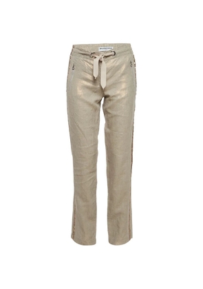 Balenciaga Pre-Owned drawstring-waist trousers - Gold