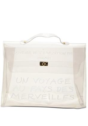 Hermès Pre-Owned 20th Century Vinyl Souvenir De L Exposition Kelly handbag - White