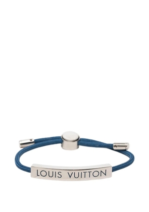 Louis Vuitton Pre-Owned 2022 Nylon and Brass LV Space Bracelet costume bracelet - Blue