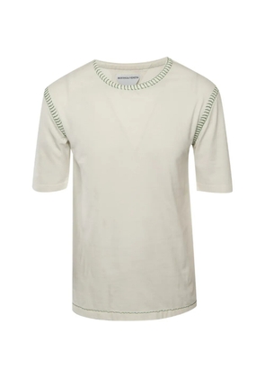 Bottega Veneta Pre-Owned overlock-stitch short-sleeve T-shirt - White