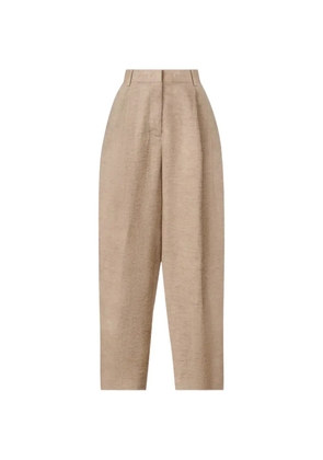 Fabiana Filippi beaded-trim pleated trousers - Neutrals