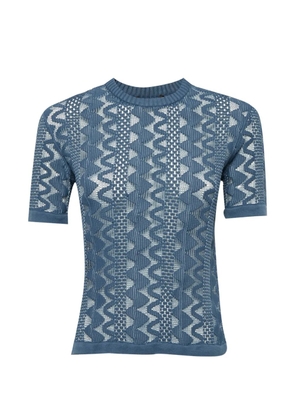Louis Vuitton Pre-Owned cable knit top - Blue