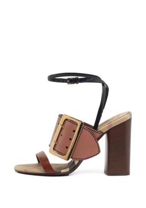 Burberry Pre-Owned buckled ankle-strap sandals - Neutrals