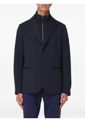 Emporio Armani layered single-breasted blazer - Blue