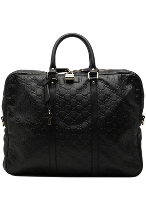 Gucci Pre-Owned 2000-2015 Guccissima business bag - Black