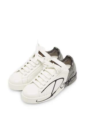 Dolce & Gabbana Pre-Owned Portofino lace-up sneakers - White