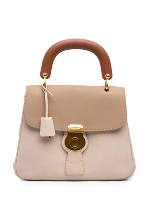 Burberry Pre-Owned 2000-2017 Medium Tricolor Trench Calfskin DK88 Top Handle Bag satchel - Brown