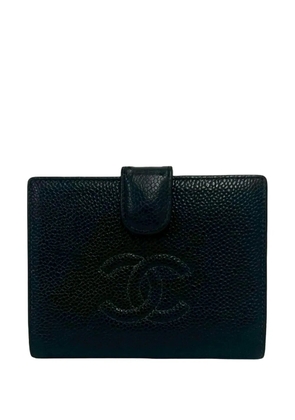 CHANEL Pre-Owned 2004-2005 CC Caviar Bifold Wallet small wallets - Black