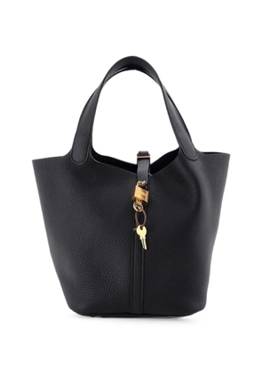 Hermès Pre-Owned Picotin Lock Bag Clemence MM bucket bag - Black