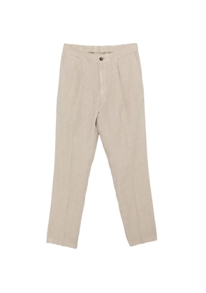 Alpha Industries pleated linen trousers - Neutrals