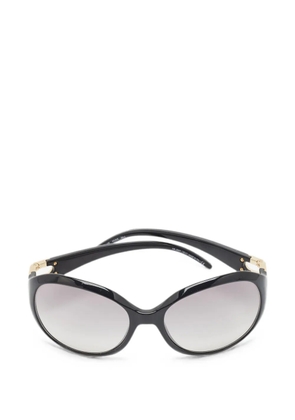 Jimmy Choo Pre-Owned Julia/S oversized sunglasses - Black