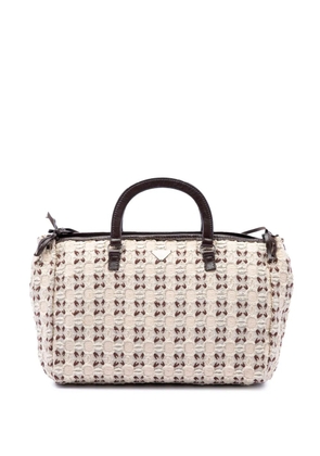 Prada Pre-Owned 2000-2013 Canvas Bow Cloquet Handle Bag handbag - Brown