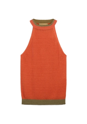 MOMONÌ Cary halter-neck top - Orange