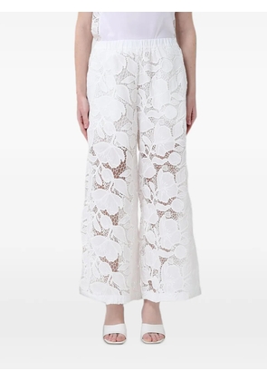 MeimeiJ floral-lace trousers - White