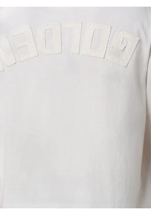 Golden Goose logo-patch distressed T-shirt - Neutrals